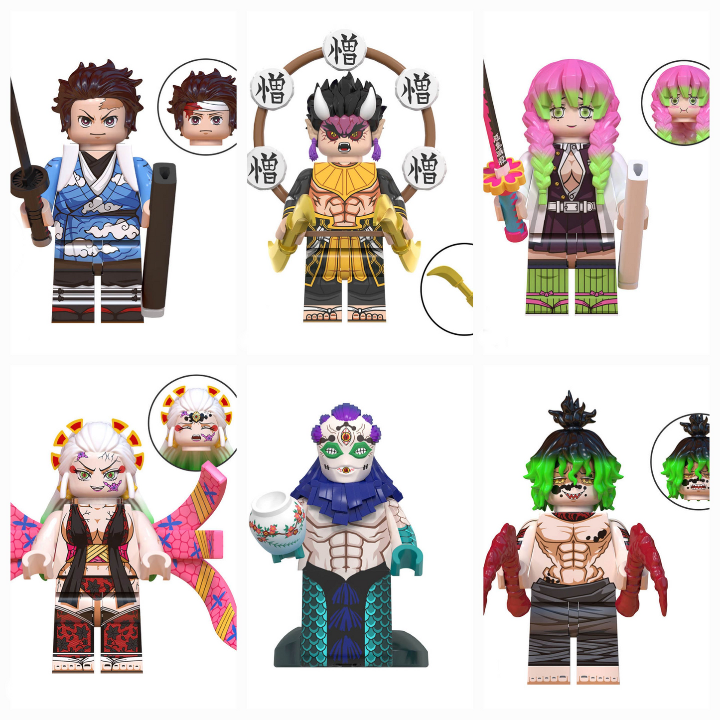 Pocket Brix 6 Pack Demon Slayer